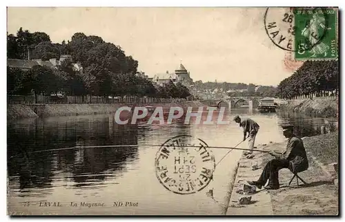 Cartes postales Laval La Mayenne Pecheurs