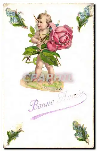 Cartes postales Fantaisie Fleurs Ange Angel