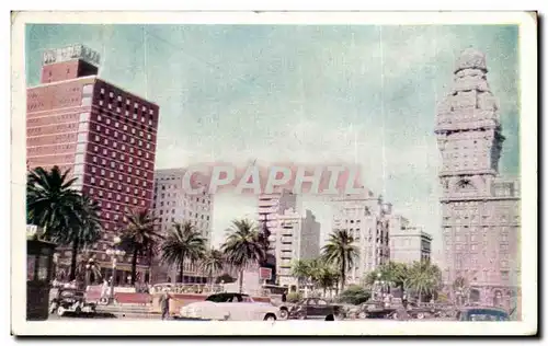 Cartes postales Montevideo Edificacion Sobre La Plaza Independencia Uruguay