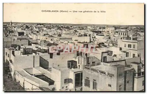 Cartes postales Maroc Casablanca Une vue generale de la Ville