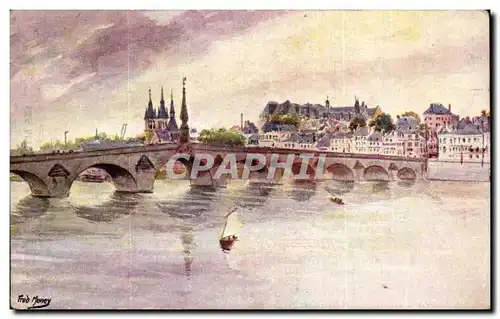 Cartes postales Blois Le Pont sur la Loire