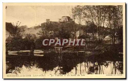 Ansichtskarte AK Montoire sur le Loir Le Chateau et les bords du Loir