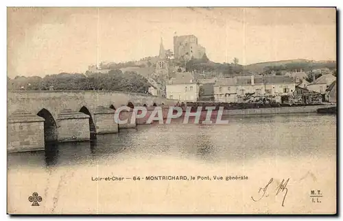 Cartes postales Montrichard le Pont Vue generale