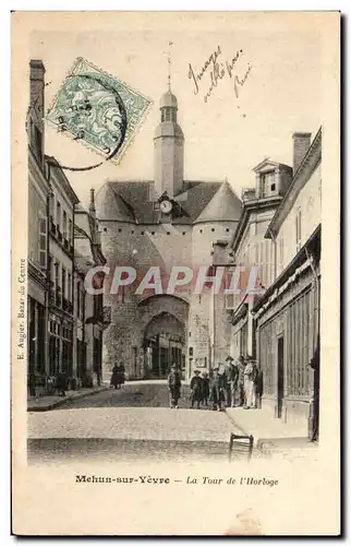 Ansichtskarte AK Mehun sur Yevre La tour de l horologe Enfants