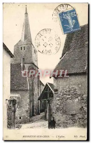 Cartes postales Mennetou sur Cher L eglise