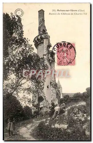 Cartes postales Mehun sur Yevre Ruines du chateau de Charles VII