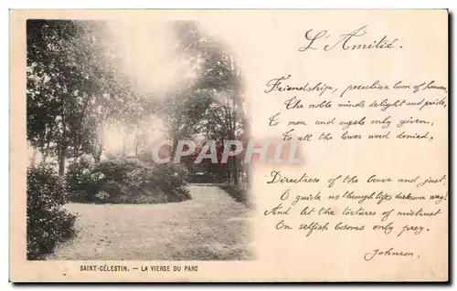 Cartes postales Saint Celestin La Vierge Du Parc L amitie