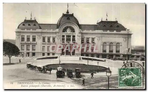 Ansichtskarte AK Trouville Le Casino Entree principale