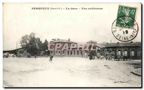 Cartes postales Serqueux La Gare Vue Exterieure