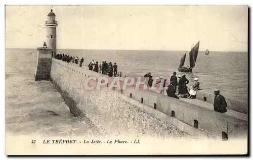 Cartes postales Le Treport La Jetee Le Phare