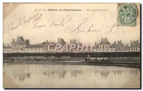 Cartes postales Chateau de Fontainebleau Vue du Parterre