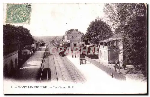 Cartes postales Fontainebleau La Gare