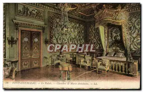 Cartes postales Fontainebleau Le Palais Chambre de Marie Antoinette