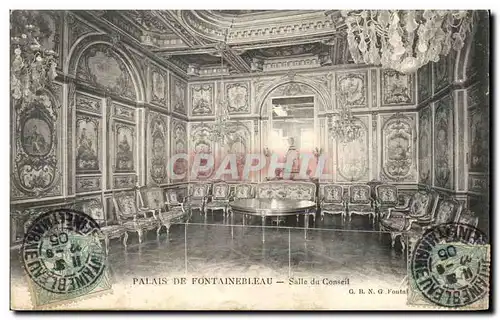 Cartes postales Palais De Fontainebleau Salle du Conseil