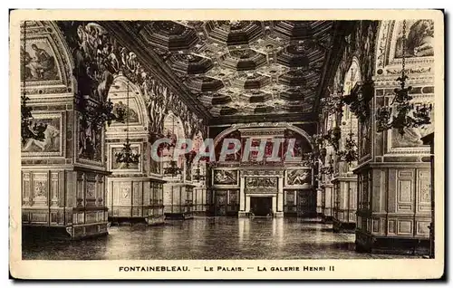 Cartes postales Fontainebleau Le Palais La Galerie Henri II