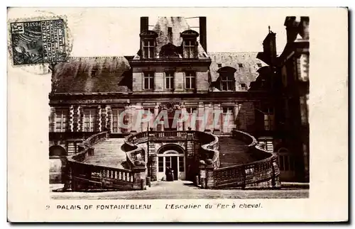 Ansichtskarte AK Palais De Fontainebleau L Escalier du Fer a Cheval