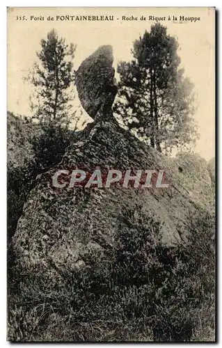 Cartes postales Foret de Fontainebleau Roche de Riquet a la Houppe