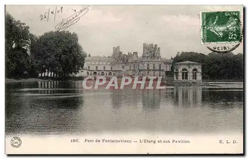 Ansichtskarte AK Parc de Fontainebleau L Etang et son Pavillon