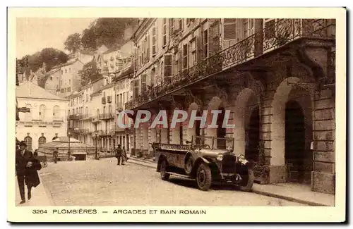 Cartes postales Plombieres Arcades Et Bain Romain Automobile