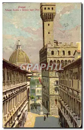 Cartes postales Firenze Palazzo Vecchio a Galleria deglf