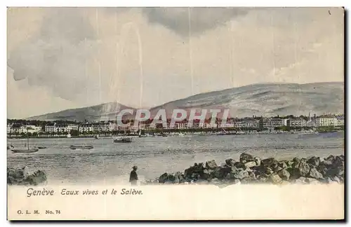 Cartes postales Geneve eaux Vives et le Salere Suisse