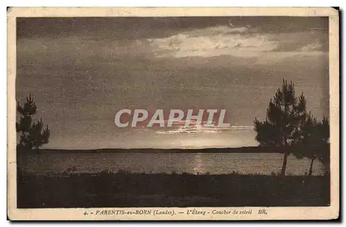 Cartes postales Parentis en Born L Etang Coucher de soleil