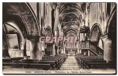 Cartes postales Arbois Interieur de l Eglise Saint Just