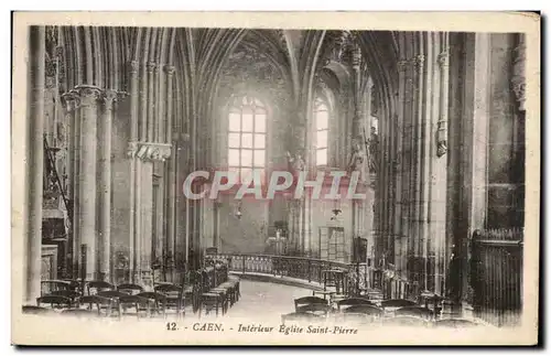 Ansichtskarte AK Caen Interieur Eglise Saint Pierre