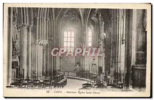 Cartes postales Caen Interieur Eglise Saint Pierre