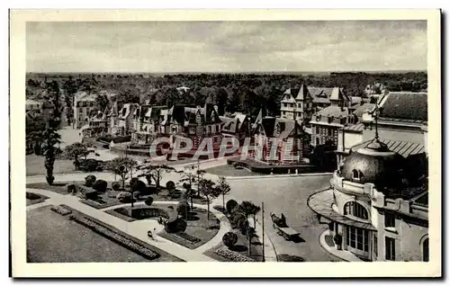 Ansichtskarte AK Cabourg Les Jardins du Casino et les Villas (Viraut et Mauclere arch)