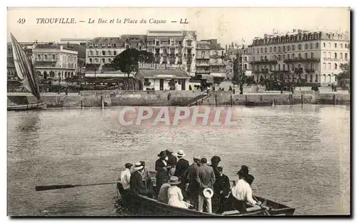 Ansichtskarte AK Trouville Le Bac et la Place du Casino