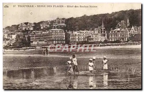 Ansichtskarte AK Trouville Reine des Plages Hotel des Roches Noires Enfants