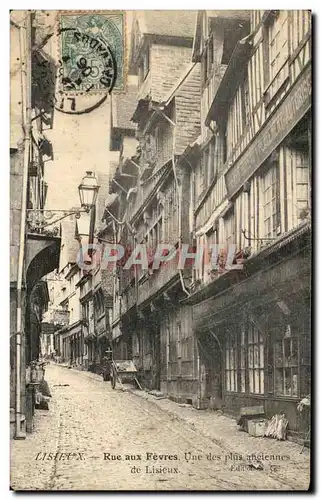 Cartes postales Lisieux Rue aux Fevres Une des plus aneiennes de Lisieux