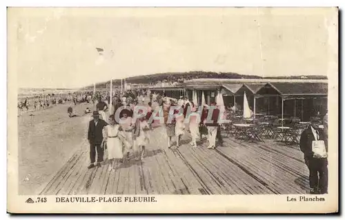 Cartes postales Deauvillle Plage Fleurie