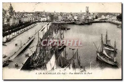 Ansichtskarte AK La Rochelle Vue Generale du Port Bateaux