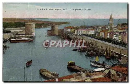 Ansichtskarte AK La Rochelle Vue generale du Port Bateaux