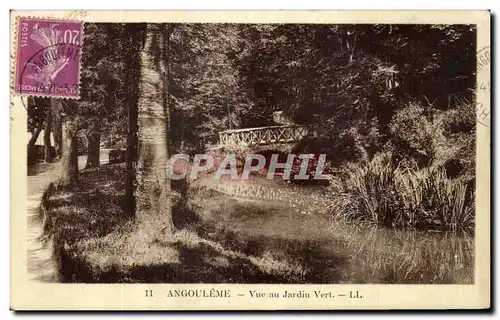 Ansichtskarte AK Angouleme Vue au Jardin Vert