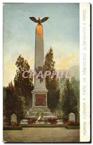 Cartes postales Pomnik Fugnera Tyrse Na Hrbitovech Olsanskych Praze