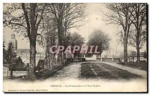 Cartes postales Verneuil Les Promenades et la Tour St Jean