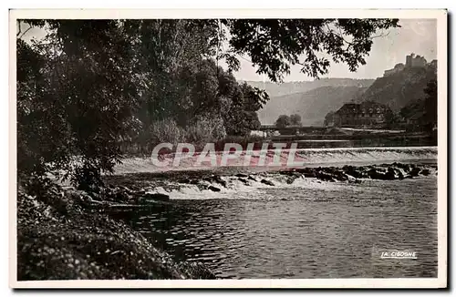 Ansichtskarte AK Besancon Les Bains le barrage et l ile des moineaux vus de la promenade Micaud