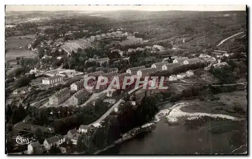 Cartes postales moderne La Courtine Vue generale aerienne du camp Militaria