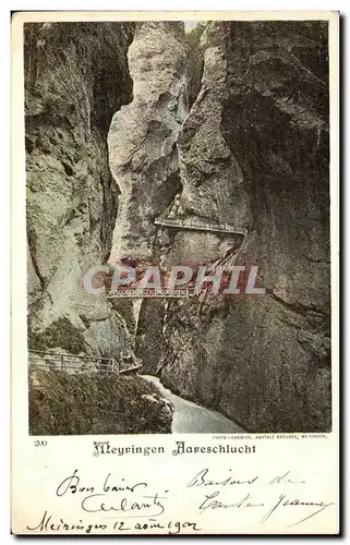 Cartes postales Meyringen Aareschlucht