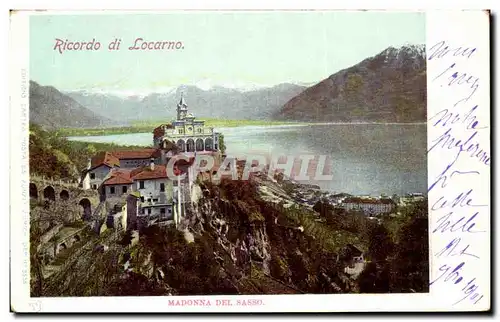 Cartes postales Ricordo di Locarno Madonna Del Sasso