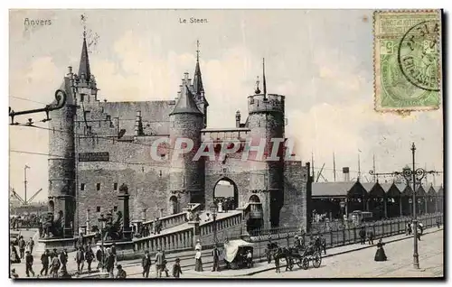 Cartes postales Anvers le Steen