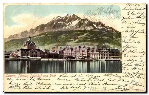 Cartes postales Luzern Pilatus and Post