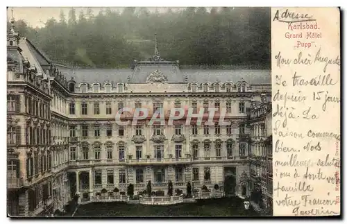 Cartes postales Karlsbad Grand Hotel Pupp