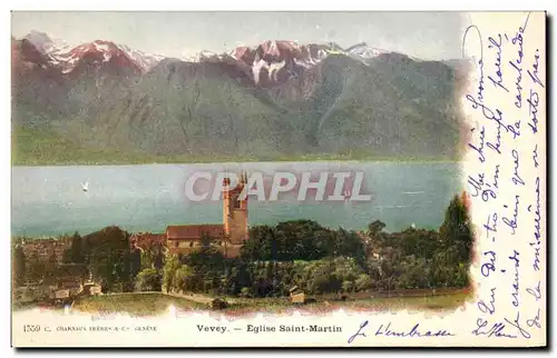 Cartes postales Vevey Eglise Saint Martin