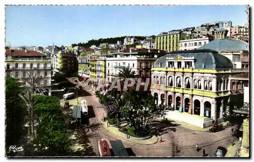 Ansichtskarte AK Le Theatre et Rue Dumont d Urville Alger