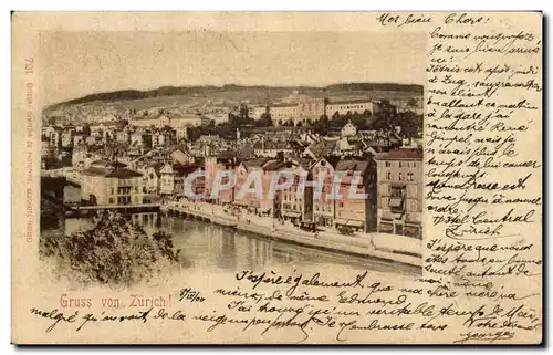 Cartes postales Gruss von Zurich