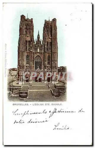 Cartes postales Bruxelles L Eglise Ste Gudule